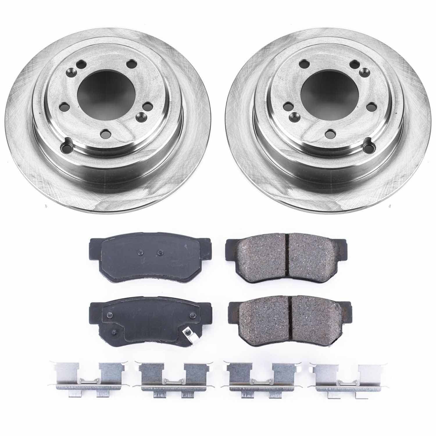Power Stop - KOE5917 - Rear - Disc Brake Pad and Rotor Kit image 1