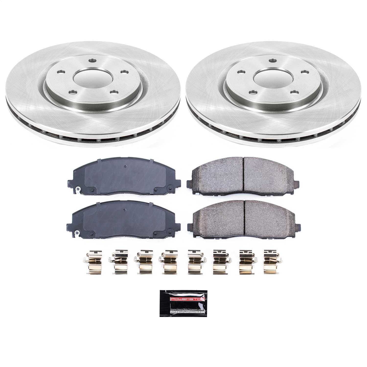 Power Stop - KOE5959 - Front - Disc Brake Pad and Rotor Kit image 1