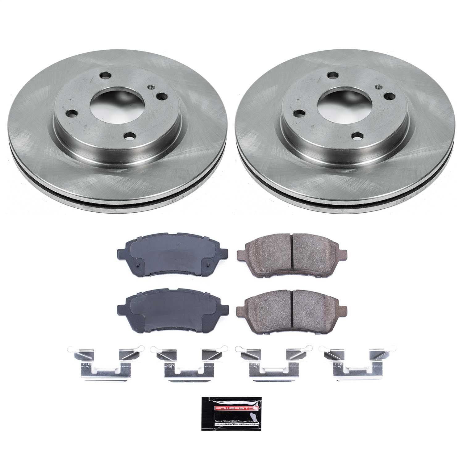 Power Stop - KOE5969 - Front - Disc Brake Pad and Rotor Kit image 1