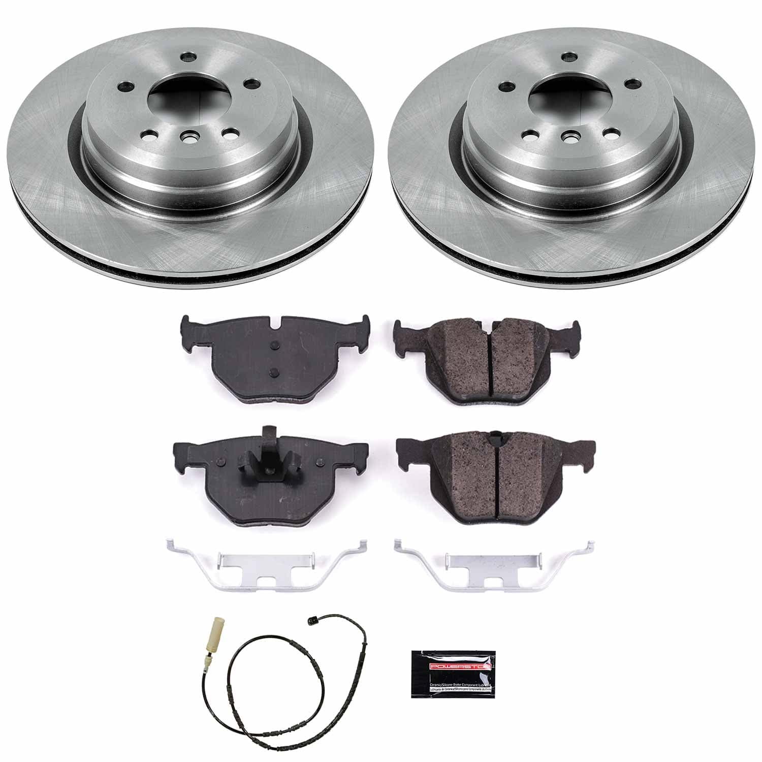 Power Stop - KOE5982 - Rear - Disc Brake Pad and Rotor Kit image 1