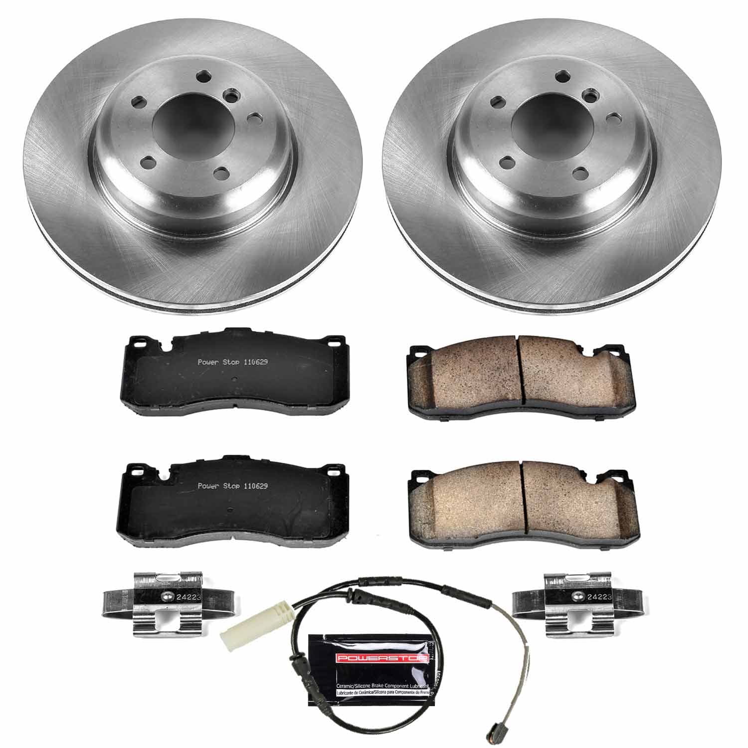 Power Stop - KOE6004 - Front - Disc Brake Pad and Rotor Kit image 1