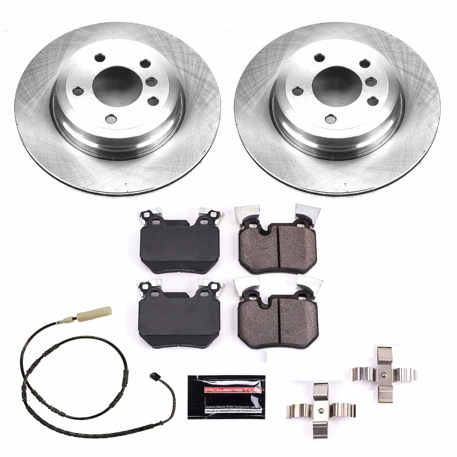 Power Stop - KOE6007 - Rear - Disc Brake Pad and Rotor Kit image 1