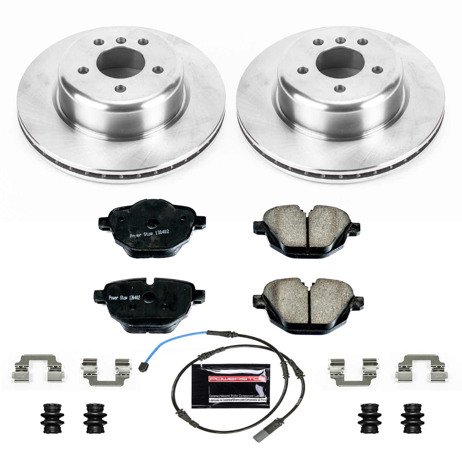 Power Stop - KOE6034 - Rear - Disc Brake Pad and Rotor Kit image 1