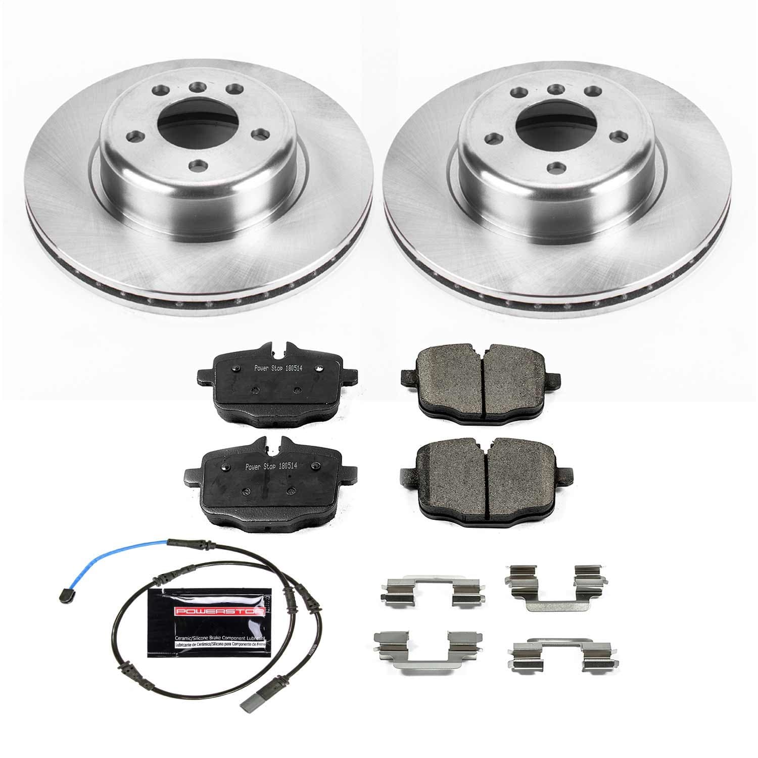 Power Stop - KOE6037 - Rear - Disc Brake Pad and Rotor Kit image 1