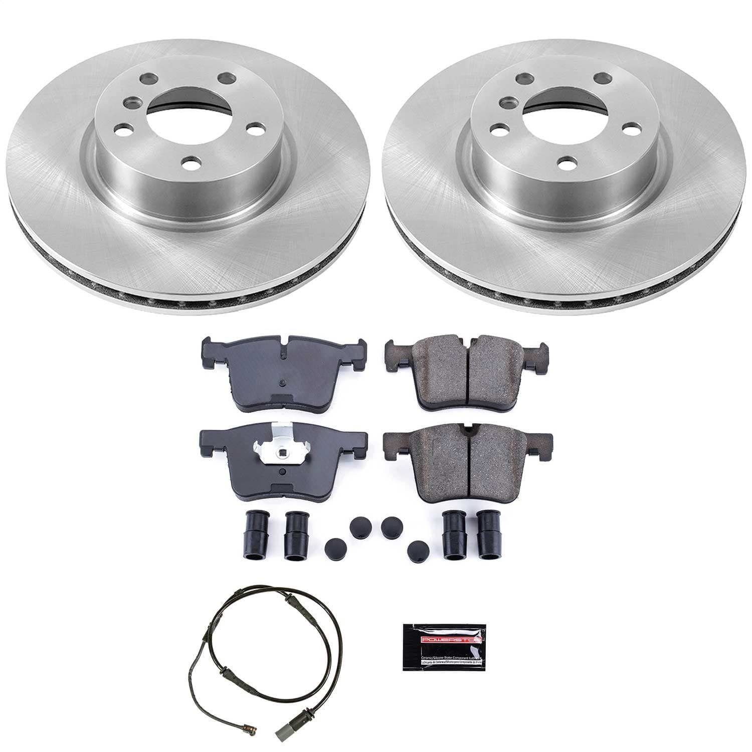 Power Stop - KOE6038 - Front - Disc Brake Pad and Rotor Kit image 1