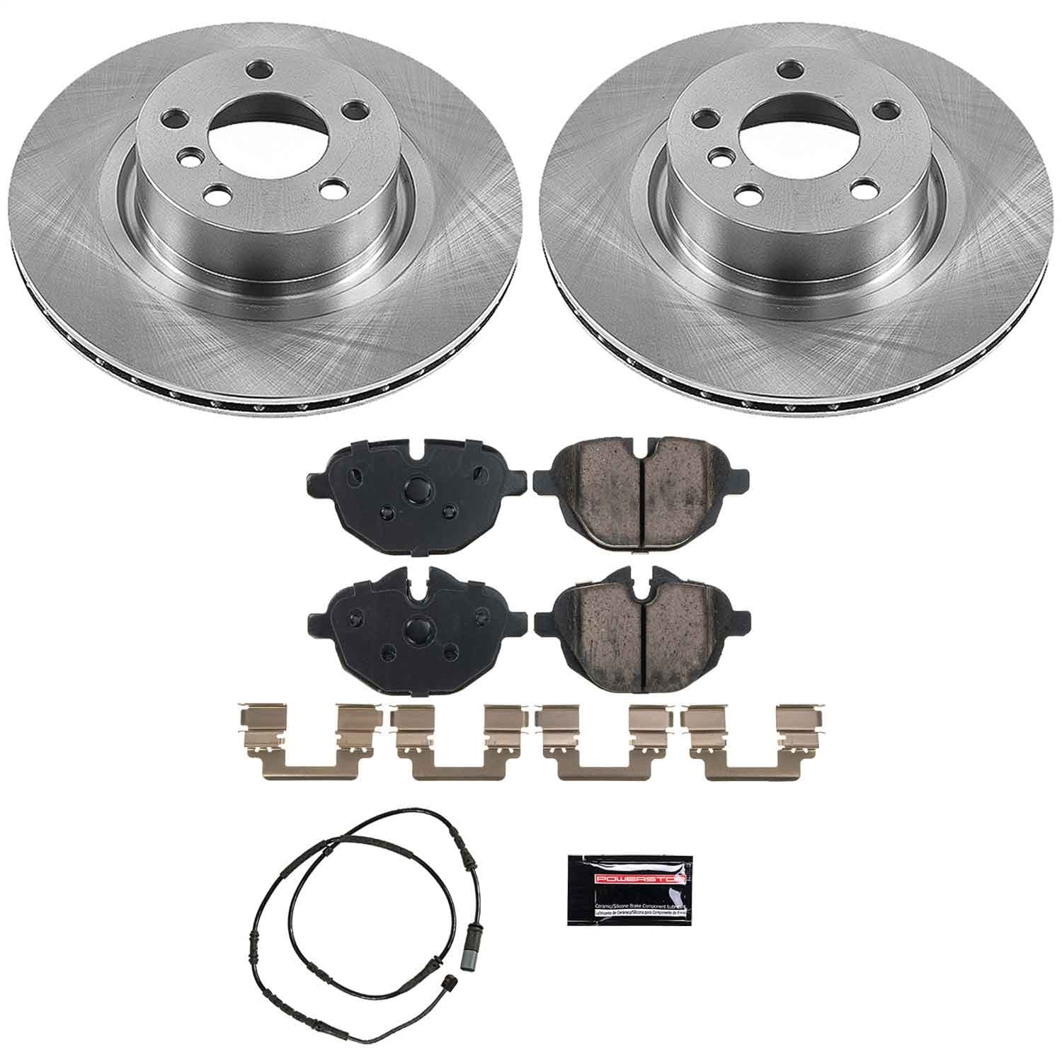 Power Stop - KOE6040 - Rear - Disc Brake Pad and Rotor Kit image 1