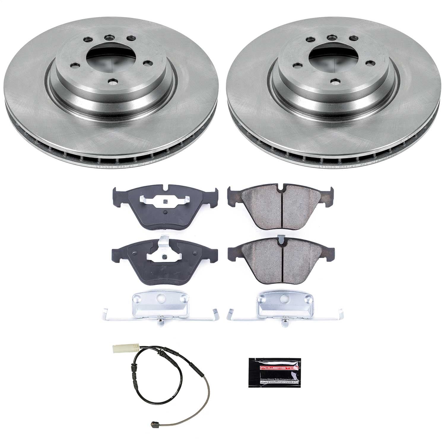 Power Stop - KOE6055 - Front - Disc Brake Pad and Rotor Kit image 1