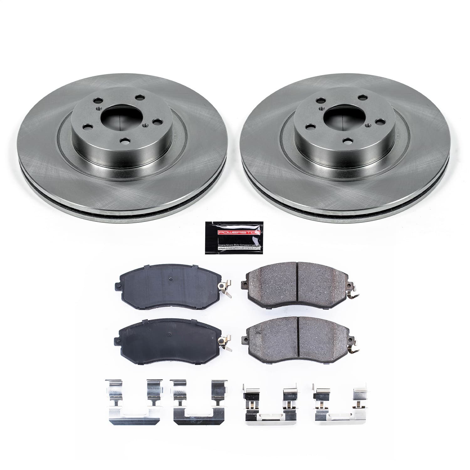 Power Stop - KOE6082 - Front - Disc Brake Pad and Rotor Kit image 1