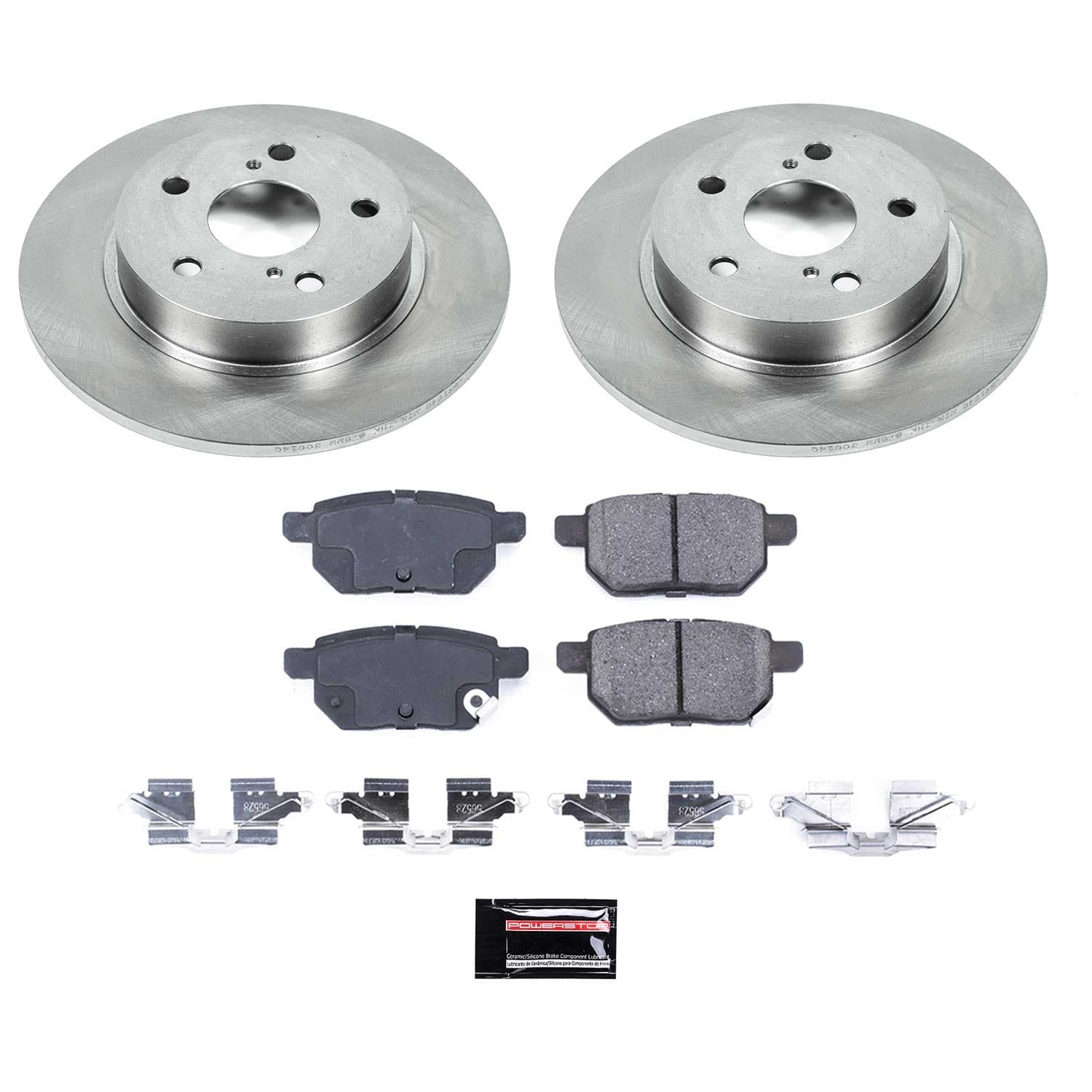 Power Stop - KOE6097 - Rear - Disc Brake Pad and Rotor Kit image 1