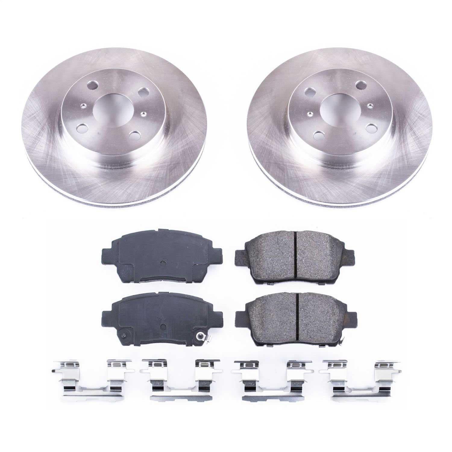 Power Stop - KOE6098 - Front - Disc Brake Pad and Rotor Kit image 1