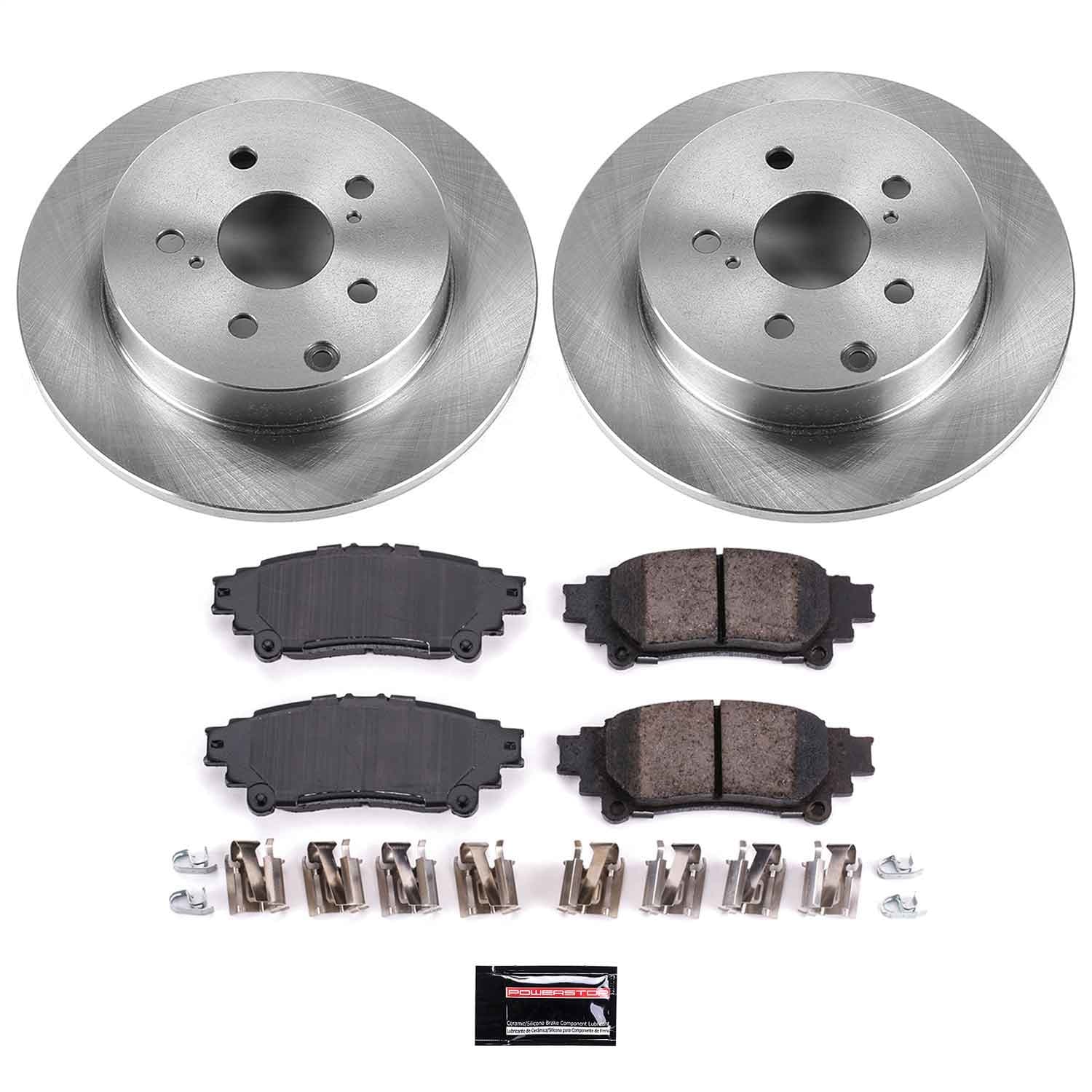 Power Stop - KOE6099 - Rear - Disc Brake Pad and Rotor Kit image 1