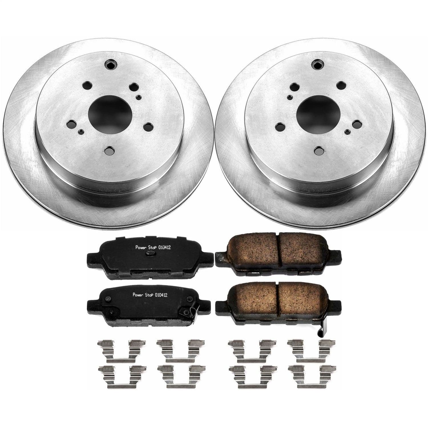 Power Stop - KOE6100 - Rear - Disc Brake Pad and Rotor Kit image 1