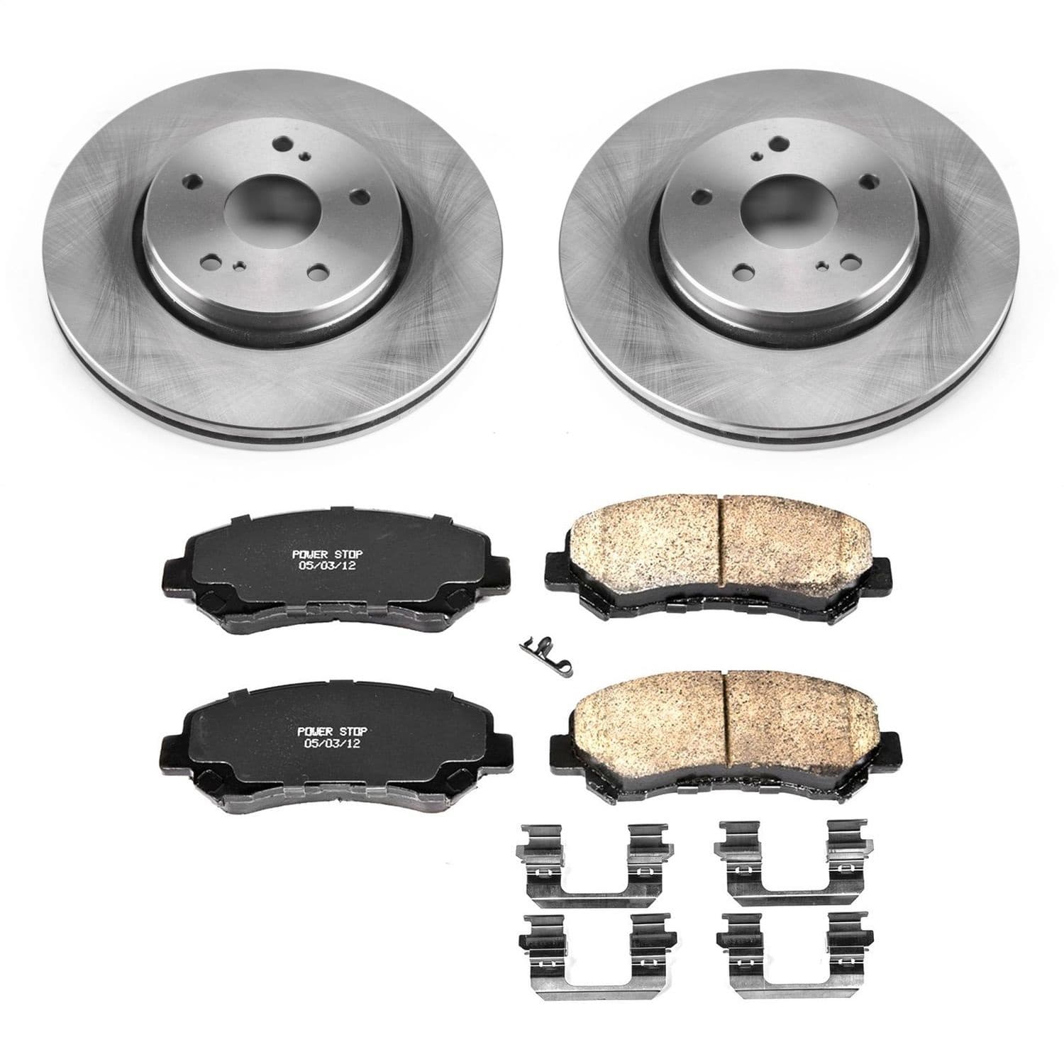 Power Stop - KOE6102 - Front - Disc Brake Pad and Rotor Kit image 1