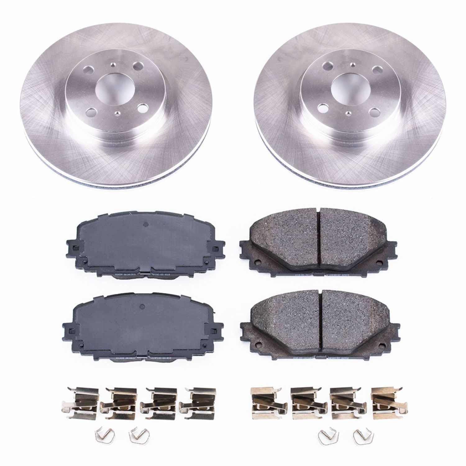 Power Stop - KOE6104 - Front - Disc Brake Pad and Rotor Kit image 1