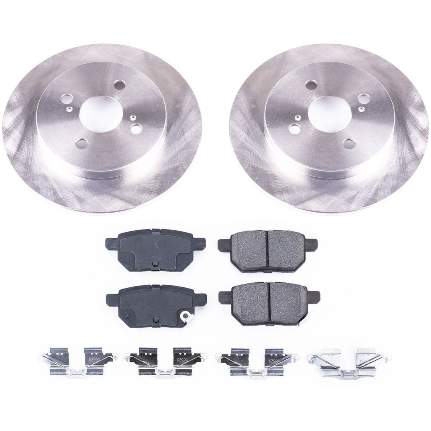 Power Stop - KOE6106 - Rear - Disc Brake Pad and Rotor Kit image 1