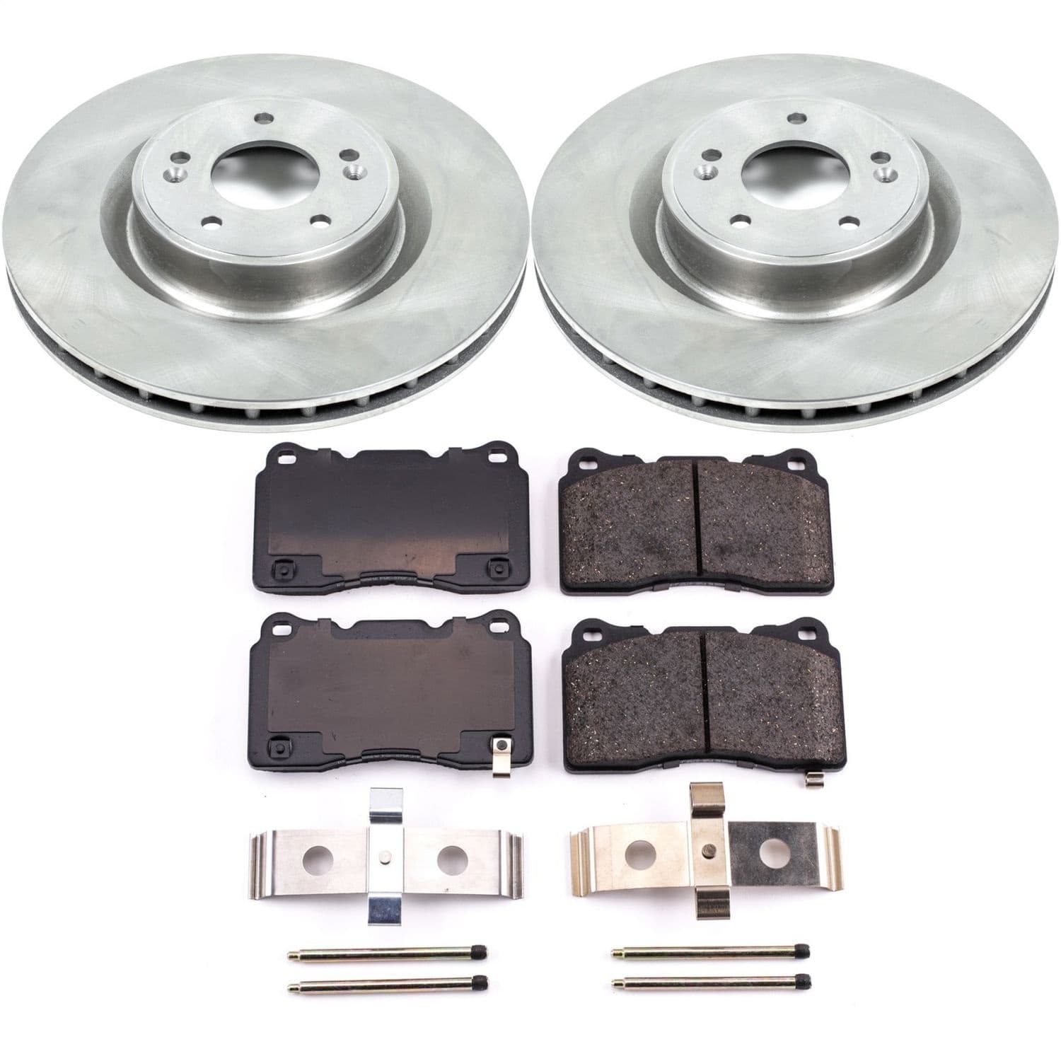 Power Stop - KOE6166 - Front - Disc Brake Pad and Rotor Kit image 1