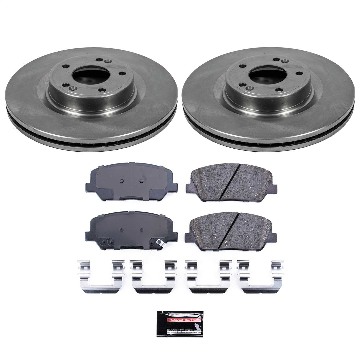 Power Stop - KOE6169 - Front - Disc Brake Pad and Rotor Kit image 1
