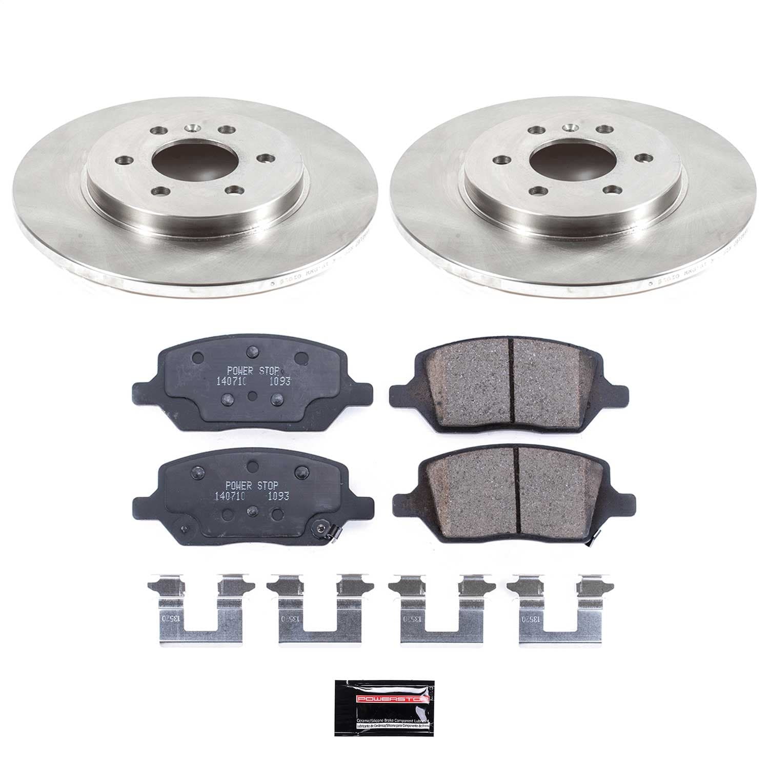 Power Stop - KOE6174 - Rear - Disc Brake Pad and Rotor Kit image 1
