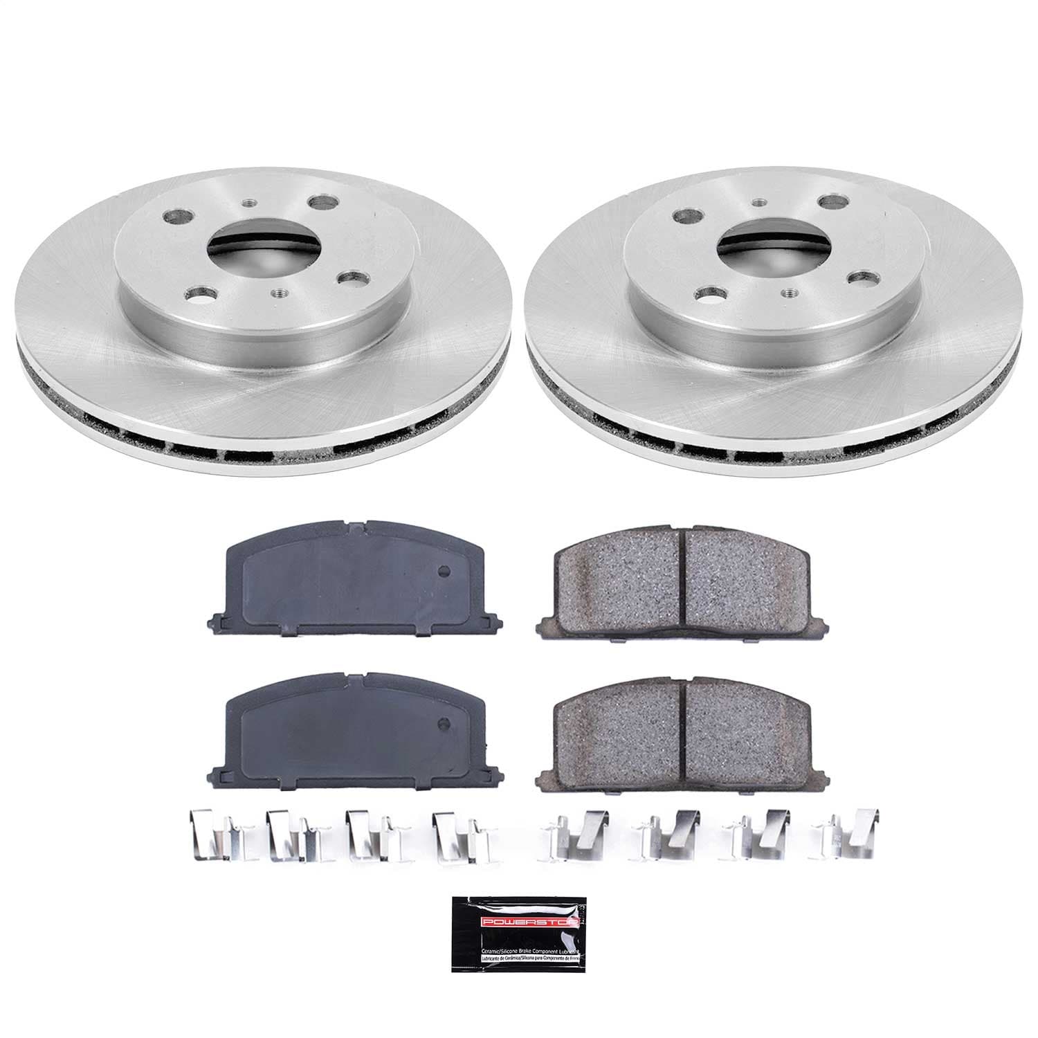 Power Stop - KOE6239 - Front - Disc Brake Pad and Rotor Kit image 1