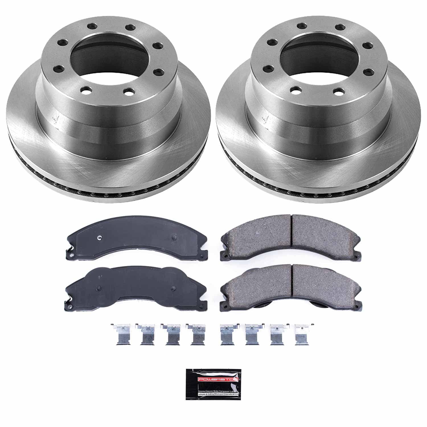 Power Stop - KOE6257 - Rear - Disc Brake Pad and Rotor Kit image 1