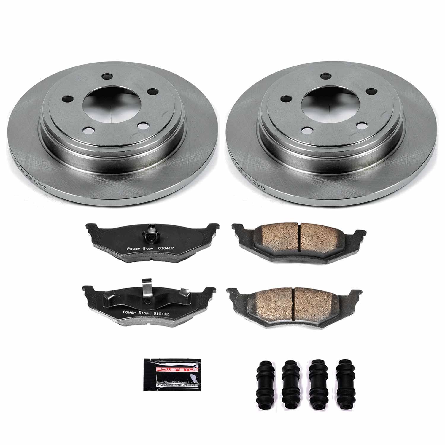 Power Stop - KOE6263 - Rear - Disc Brake Pad and Rotor Kit image 1