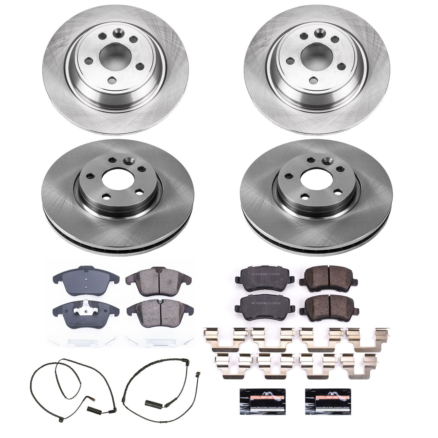 Power Stop - KOE6276 - Front and Rear - Disc Brake Pad and Rotor Kit image 1