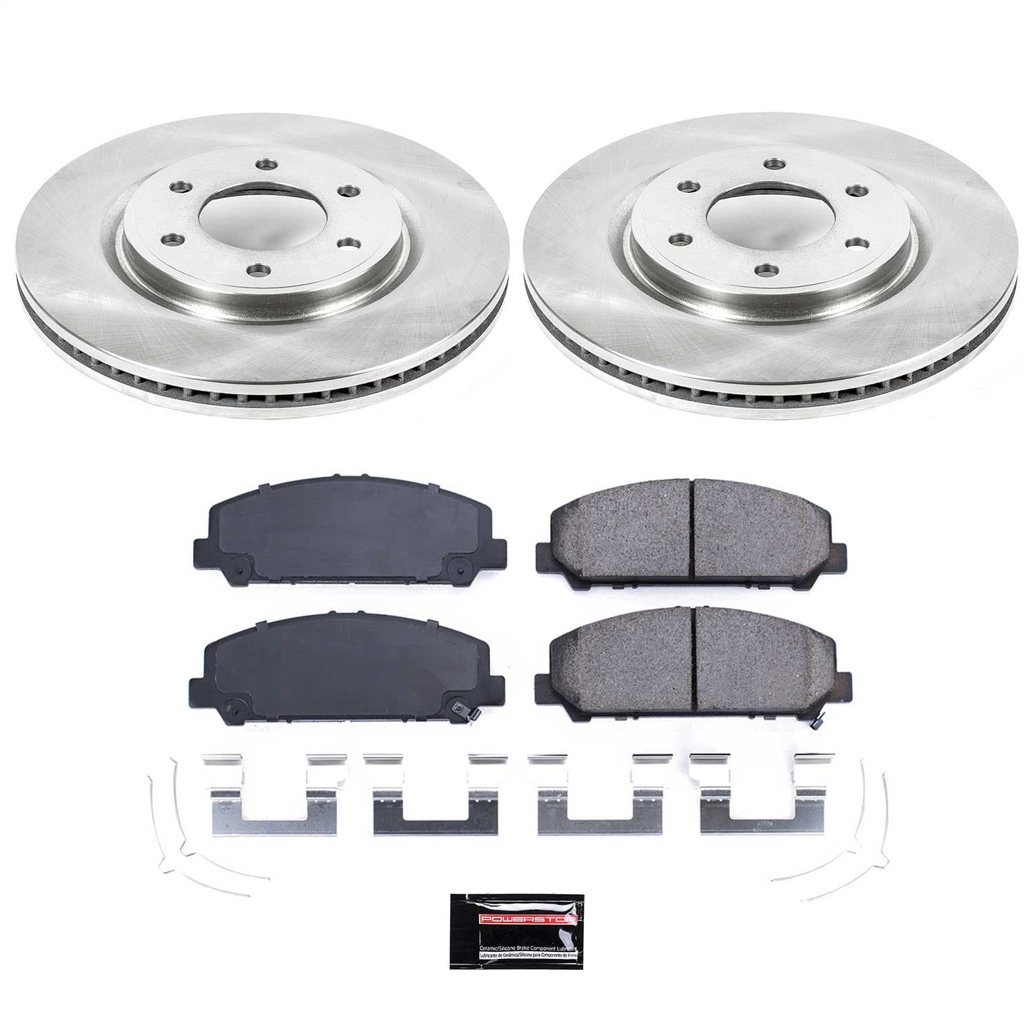 Power Stop - KOE6321 - Front - Disc Brake Pad and Rotor Kit image 1