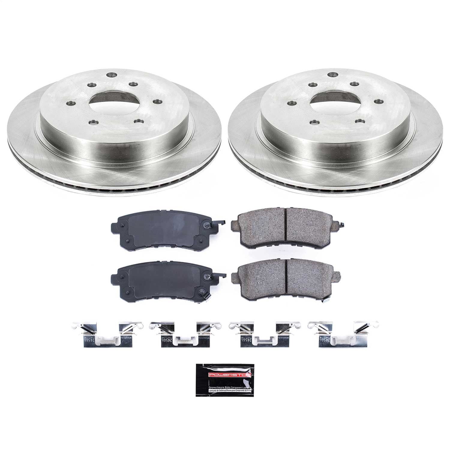 Power Stop - KOE6323 - Rear - Disc Brake Pad and Rotor Kit image 1