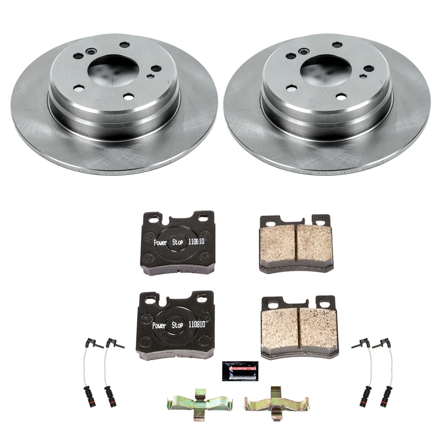 Power Stop - KOE6333 - Rear - Disc Brake Pad and Rotor Kit image 1