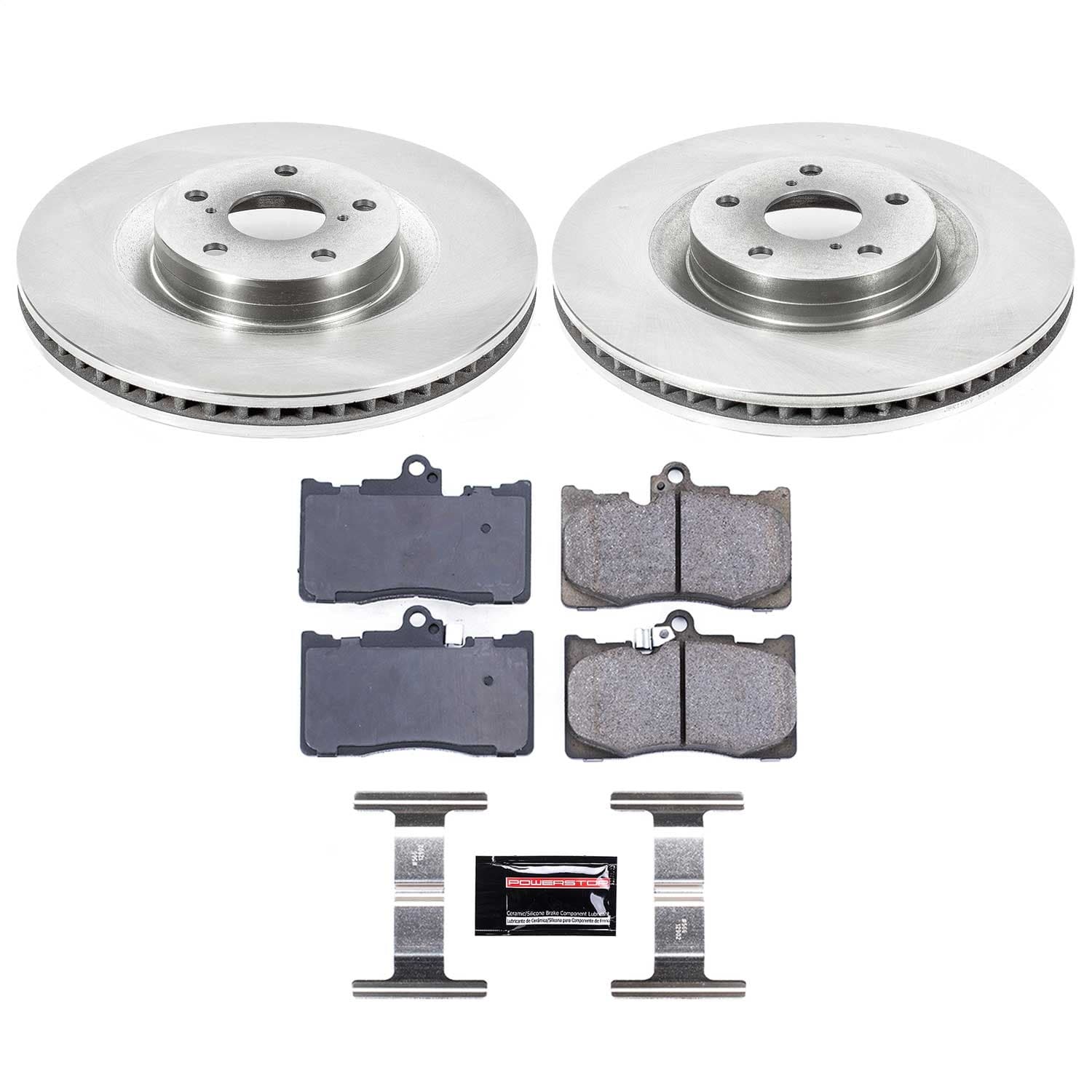 Power Stop - KOE6353 - Front - Disc Brake Pad and Rotor Kit image 1