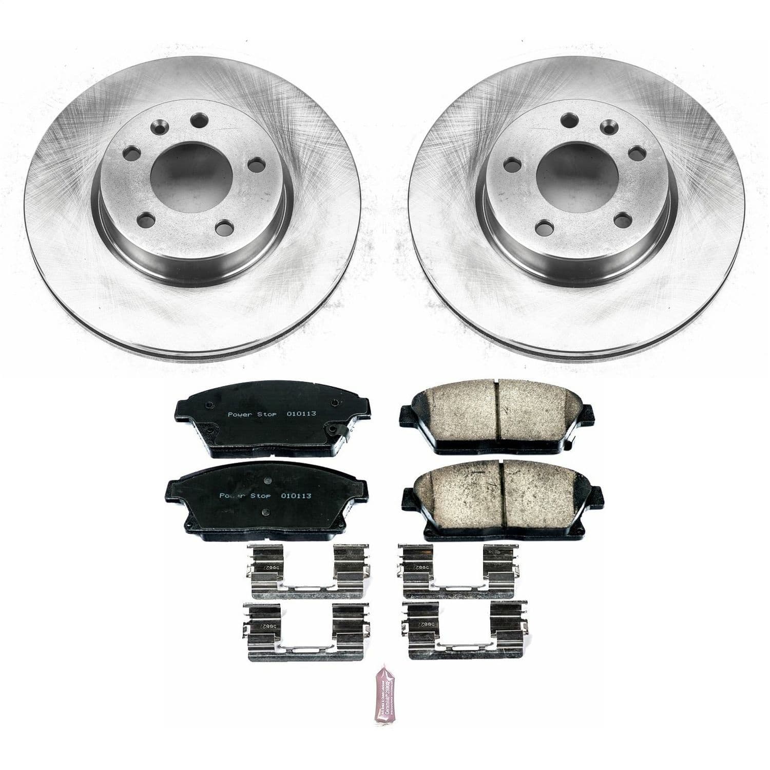 Power Stop - KOE6386 - Front - Disc Brake Pad and Rotor Kit image 1