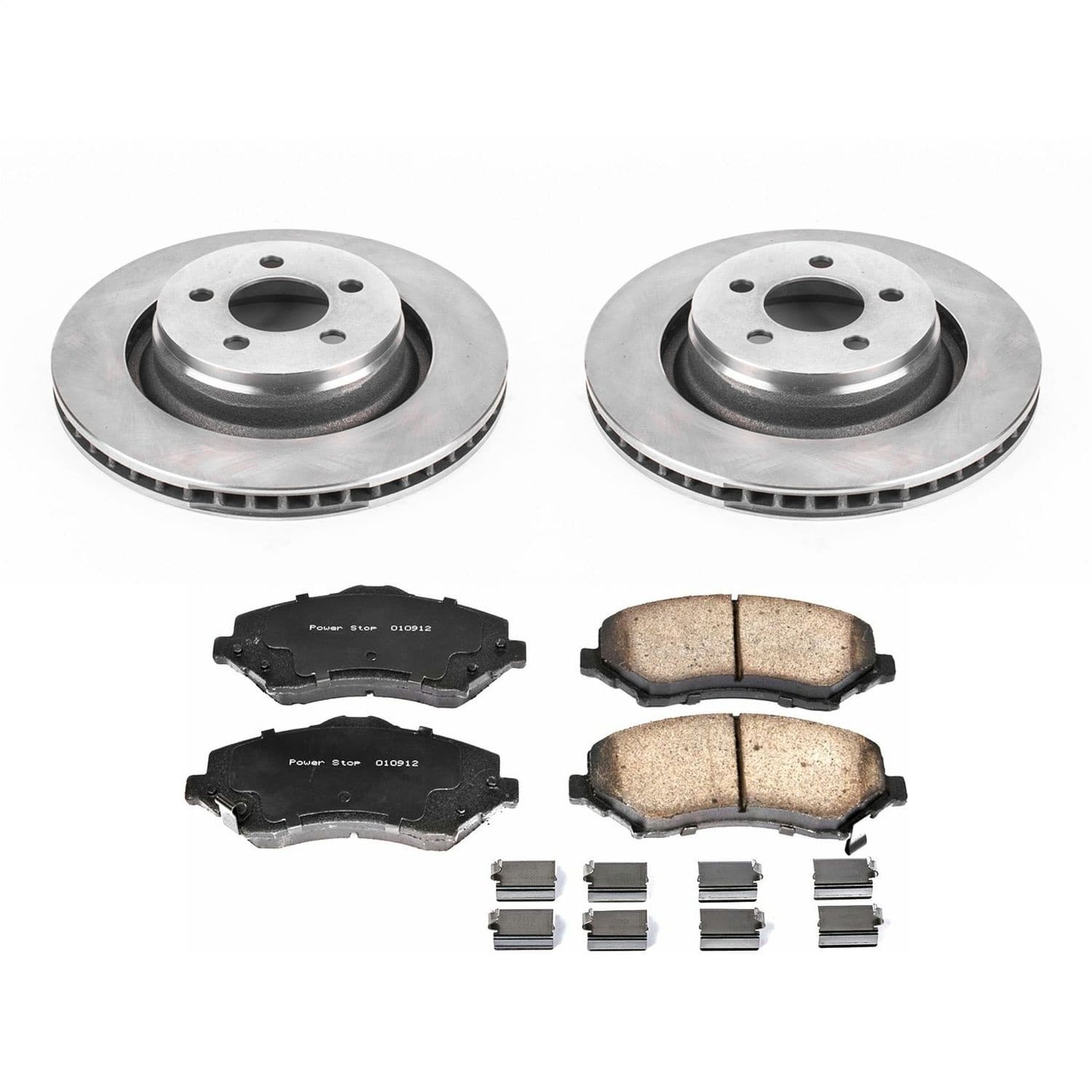 Power Stop - KOE6395 - Front - Disc Brake Pad and Rotor Kit image 1