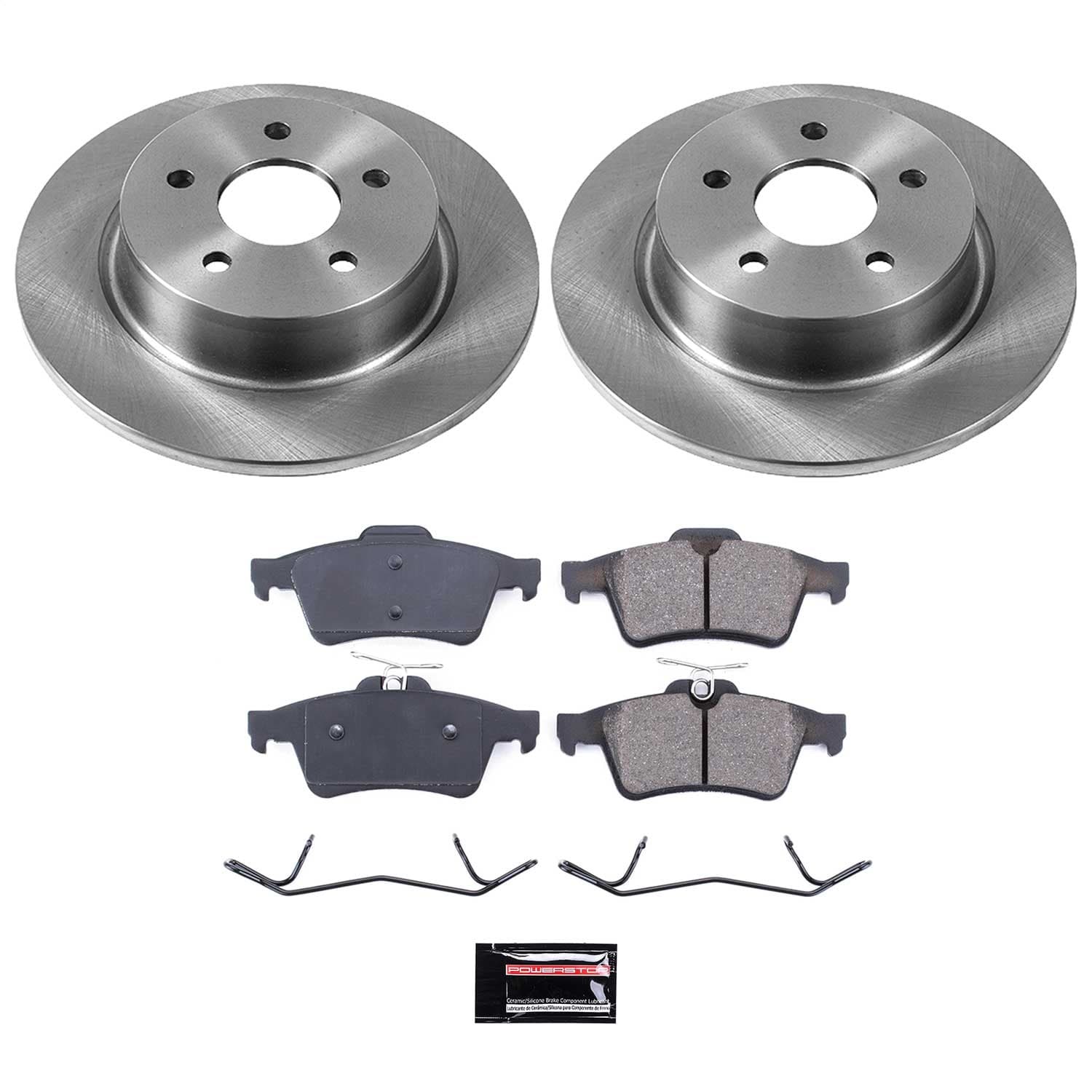 Power Stop - KOE6398 - Rear - Disc Brake Pad and Rotor Kit image 1