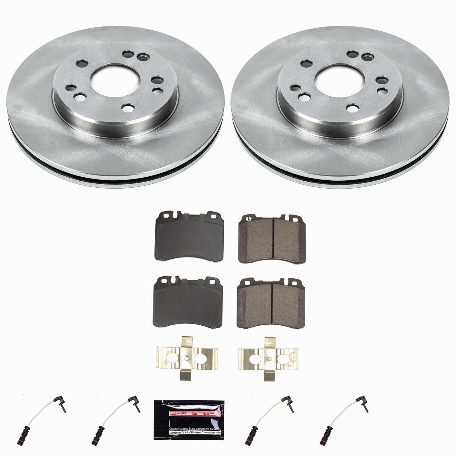 Power Stop - KOE6464 - Front - Disc Brake Pad and Rotor Kit image 1