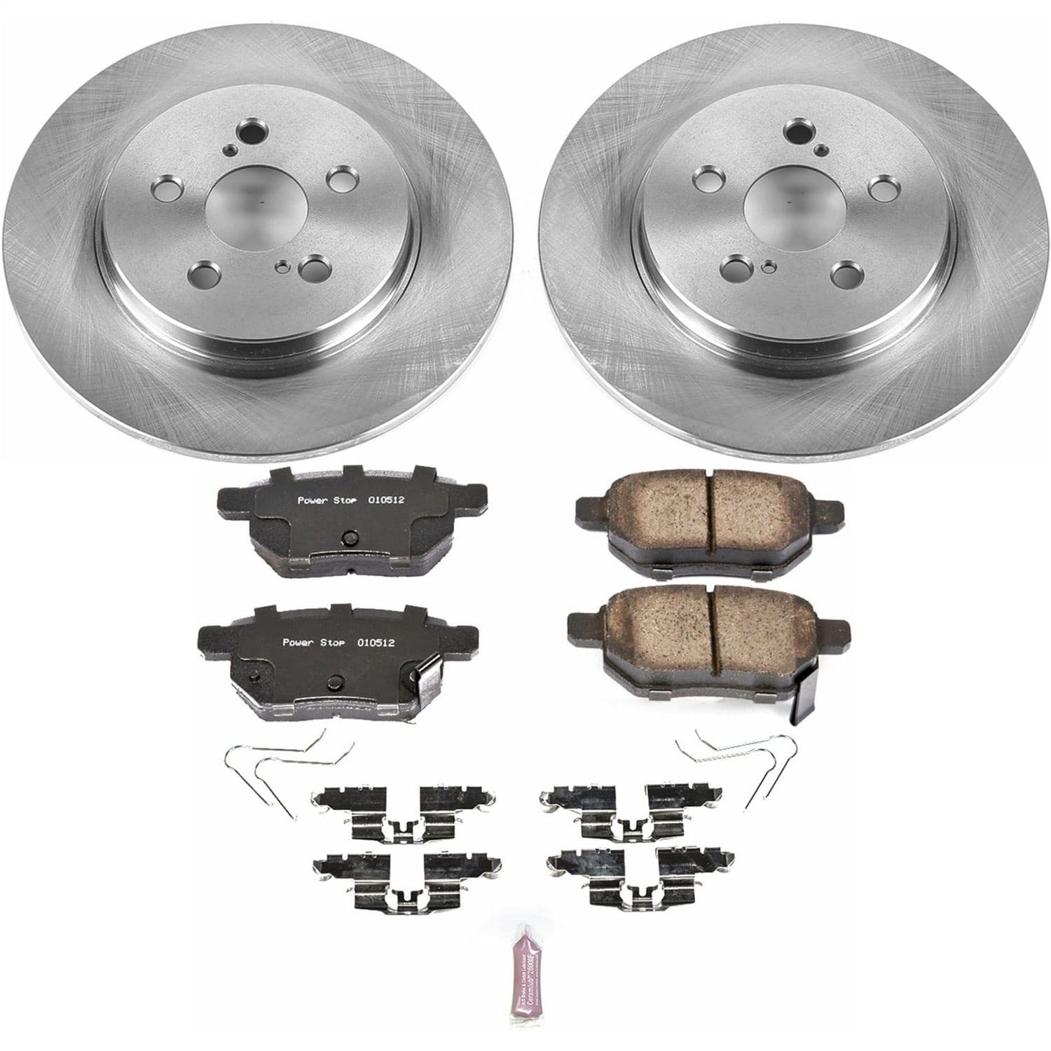 Power Stop - KOE6498 - Rear - Disc Brake Pad and Rotor Kit image 1