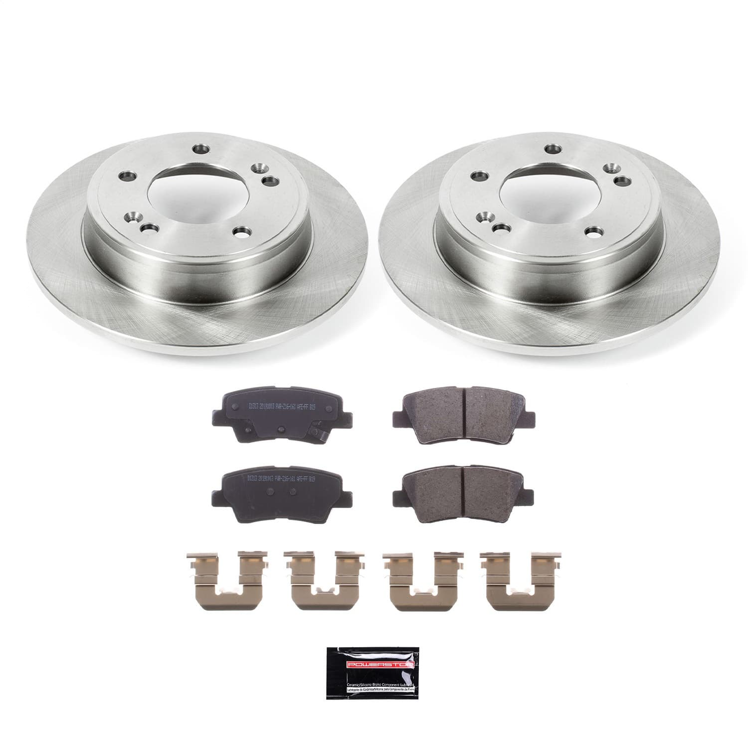 Power Stop - KOE6501 - Rear - Disc Brake Pad and Rotor Kit image 1