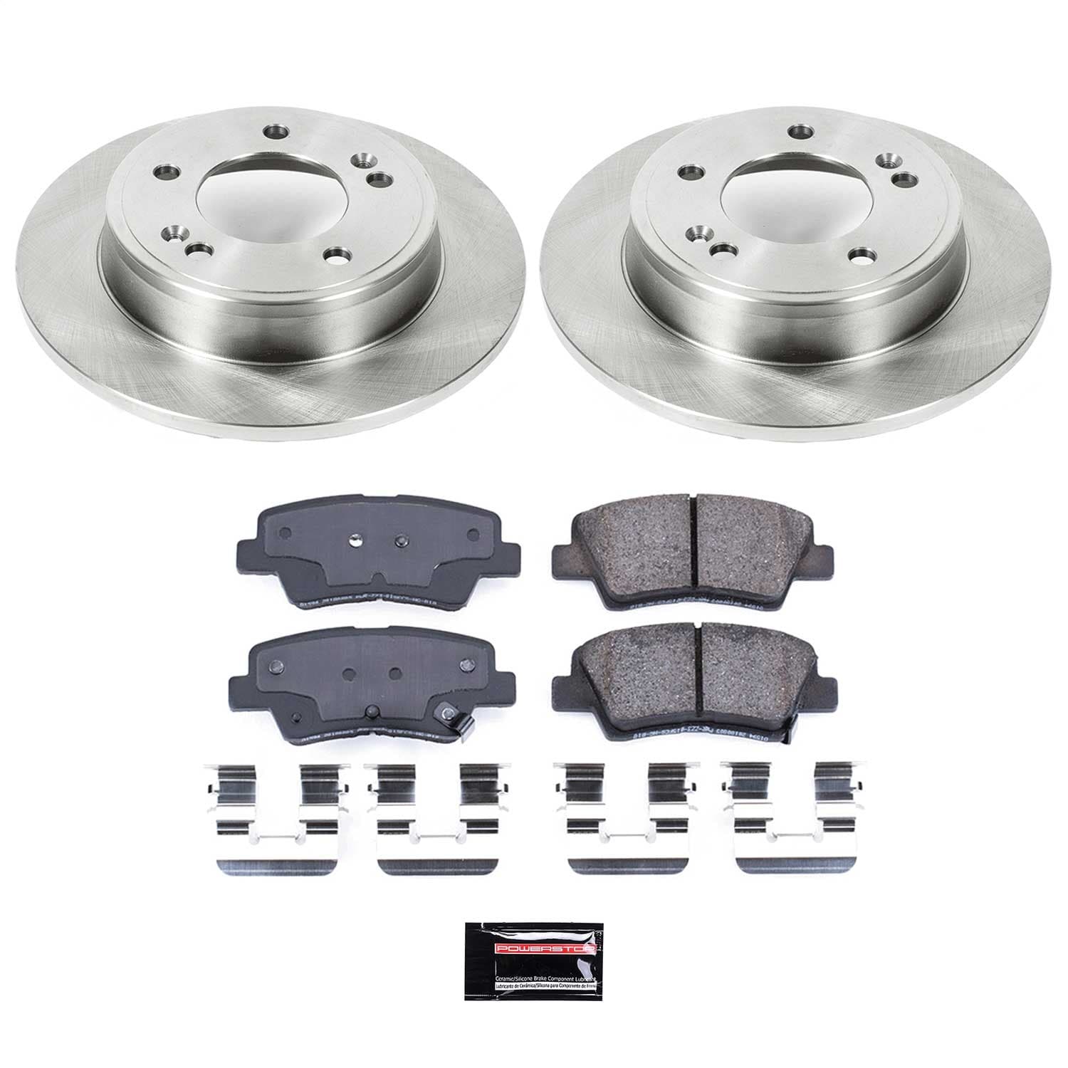 Power Stop - KOE6502 - Rear - Disc Brake Pad and Rotor Kit image 1