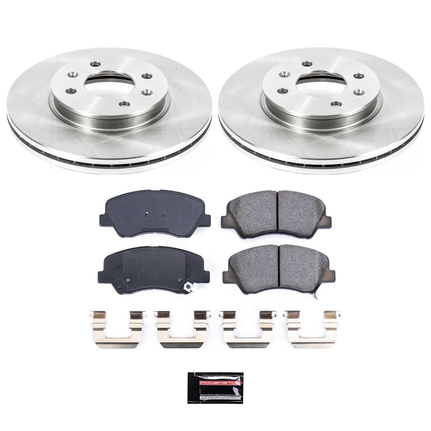 Power Stop - KOE6508 - Front - Disc Brake Pad and Rotor Kit image 1