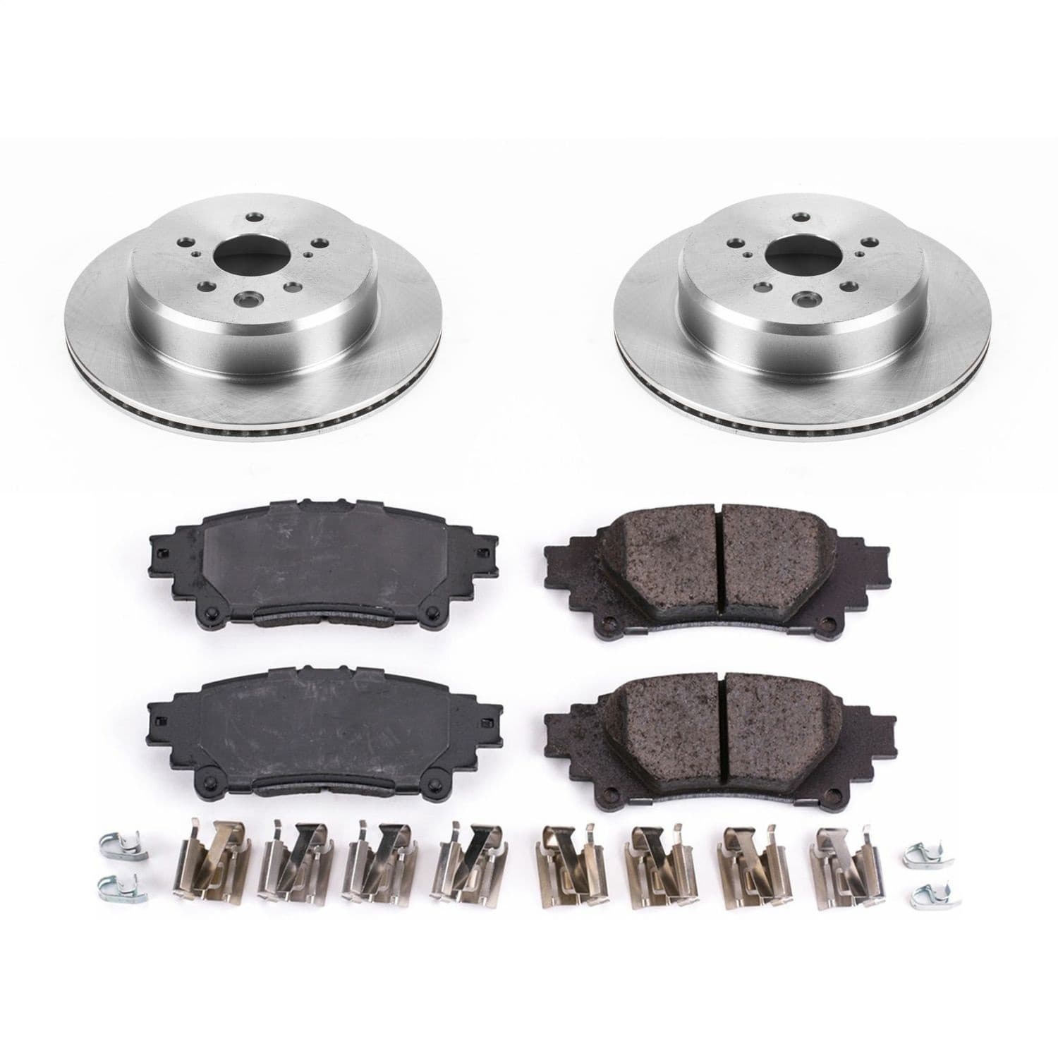 Power Stop - KOE6514 - Rear - Disc Brake Pad and Rotor Kit image 1