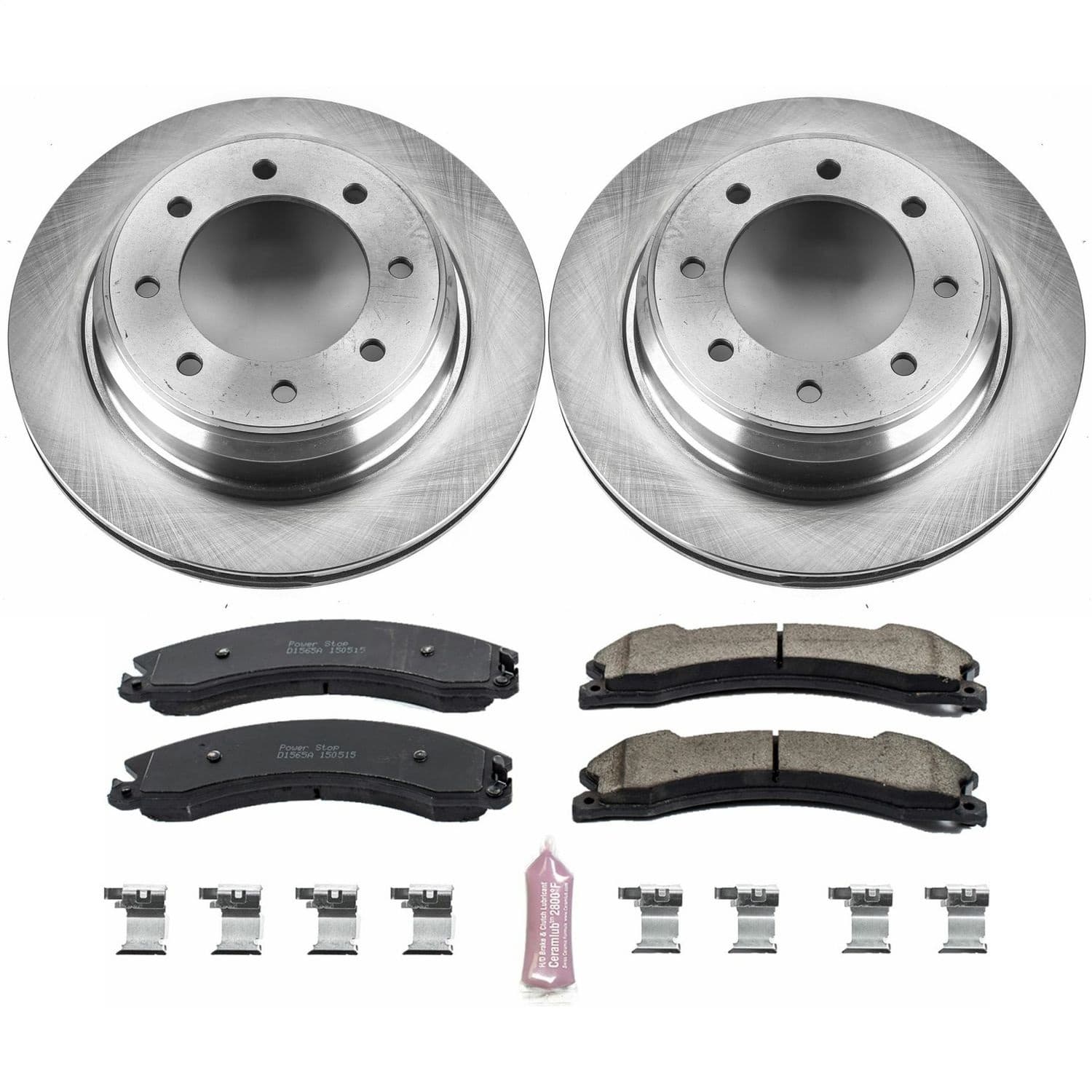 Power Stop - KOE6517 - Rear - Disc Brake Pad and Rotor Kit image 1