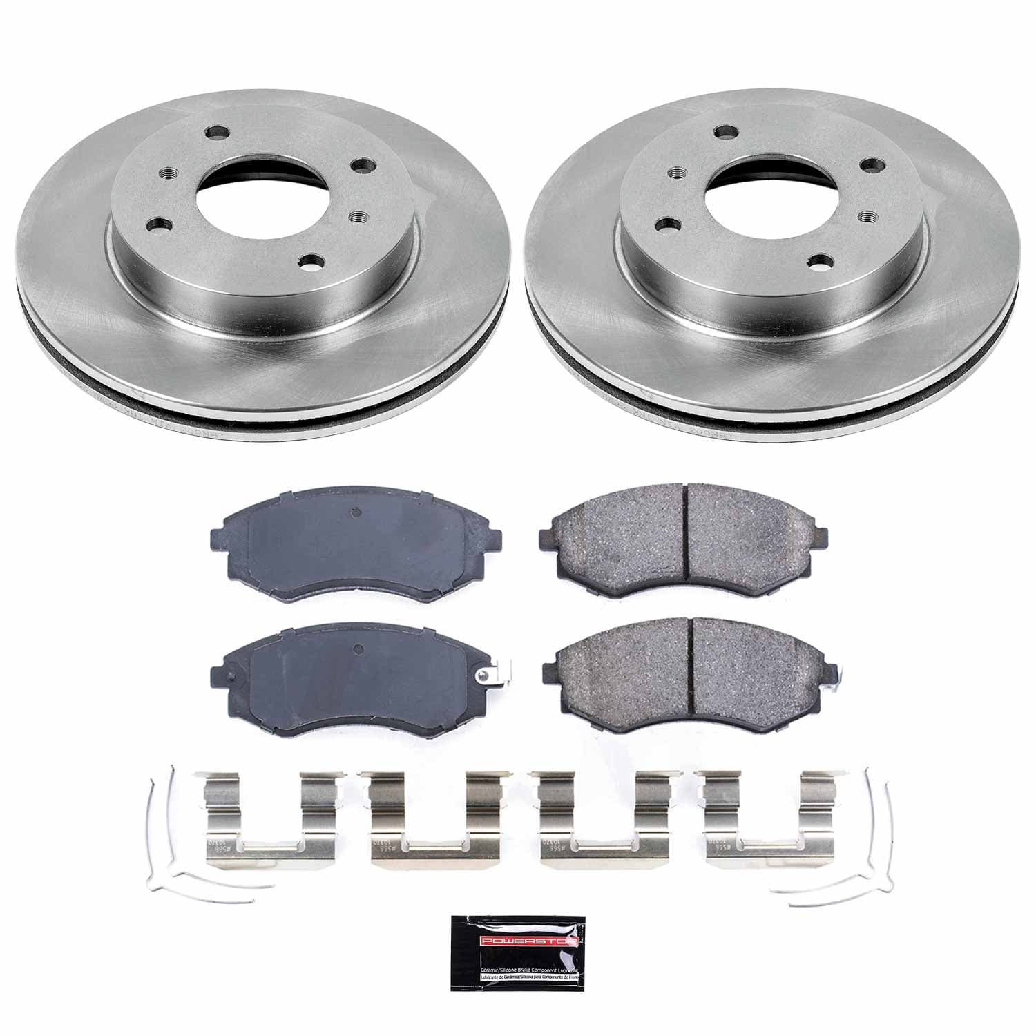 Power Stop - KOE656 - Front - Disc Brake Pad and Rotor Kit image 1