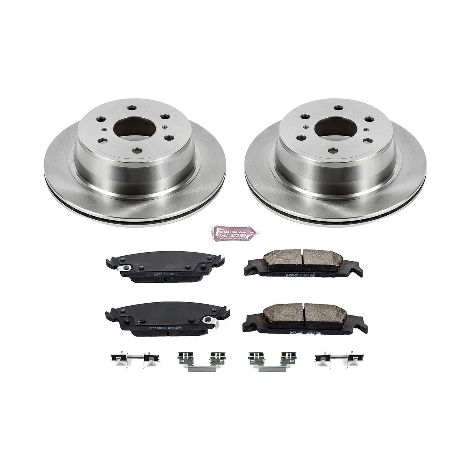 Power Stop - KOE6562 - Rear - Disc Brake Pad and Rotor Kit image 1