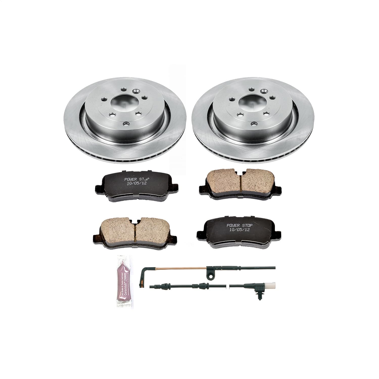 Power Stop - KOE6564 - Rear - Disc Brake Pad and Rotor Kit image 1