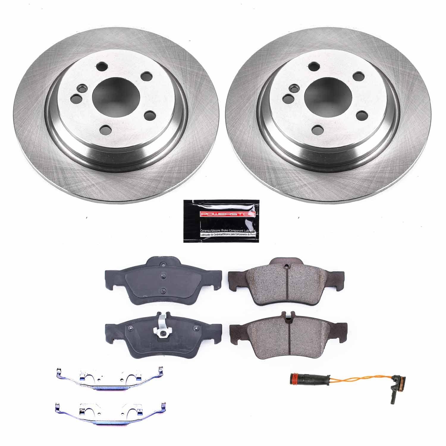 Power Stop - KOE6566 - Rear - Disc Brake Pad and Rotor Kit image 1