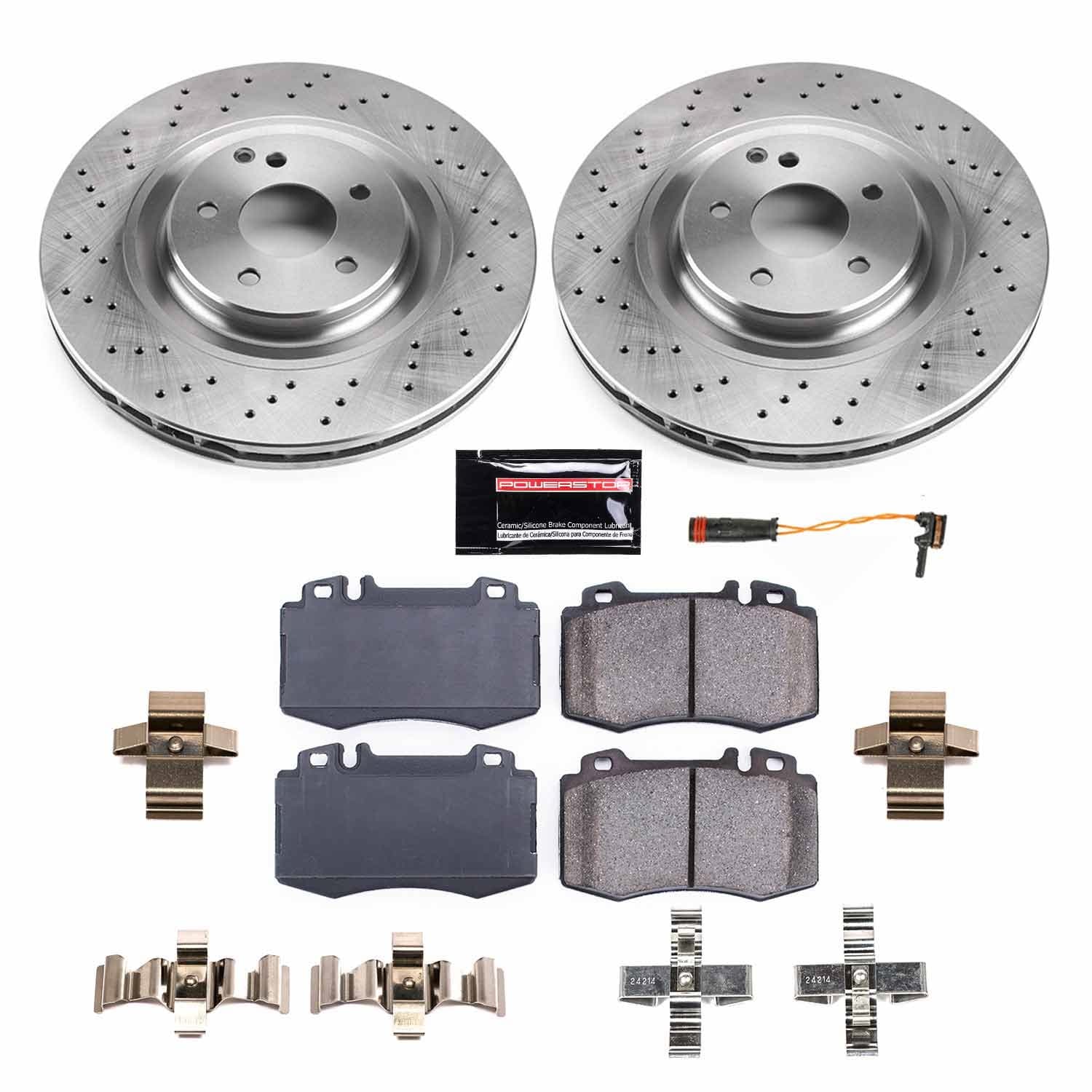 Power Stop - KOE6585 - Front - Disc Brake Pad and Rotor Kit image 1