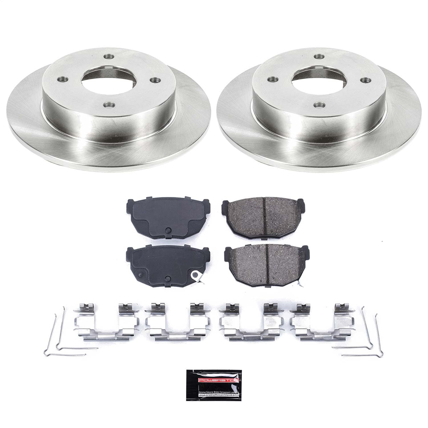 Power Stop - KOE659 - Rear - Disc Brake Pad and Rotor Kit image 1