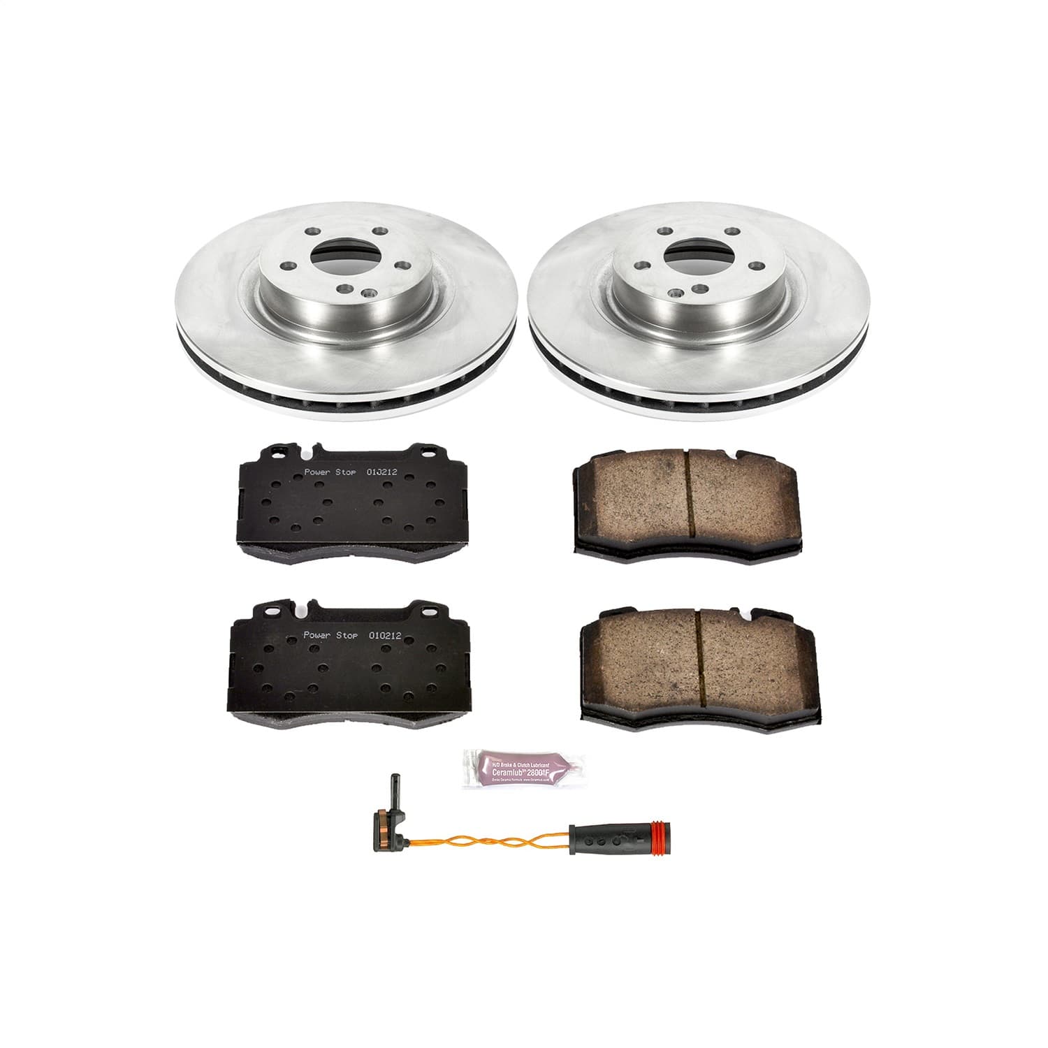 Power Stop - KOE6597 - Front - Disc Brake Pad and Rotor Kit image 1
