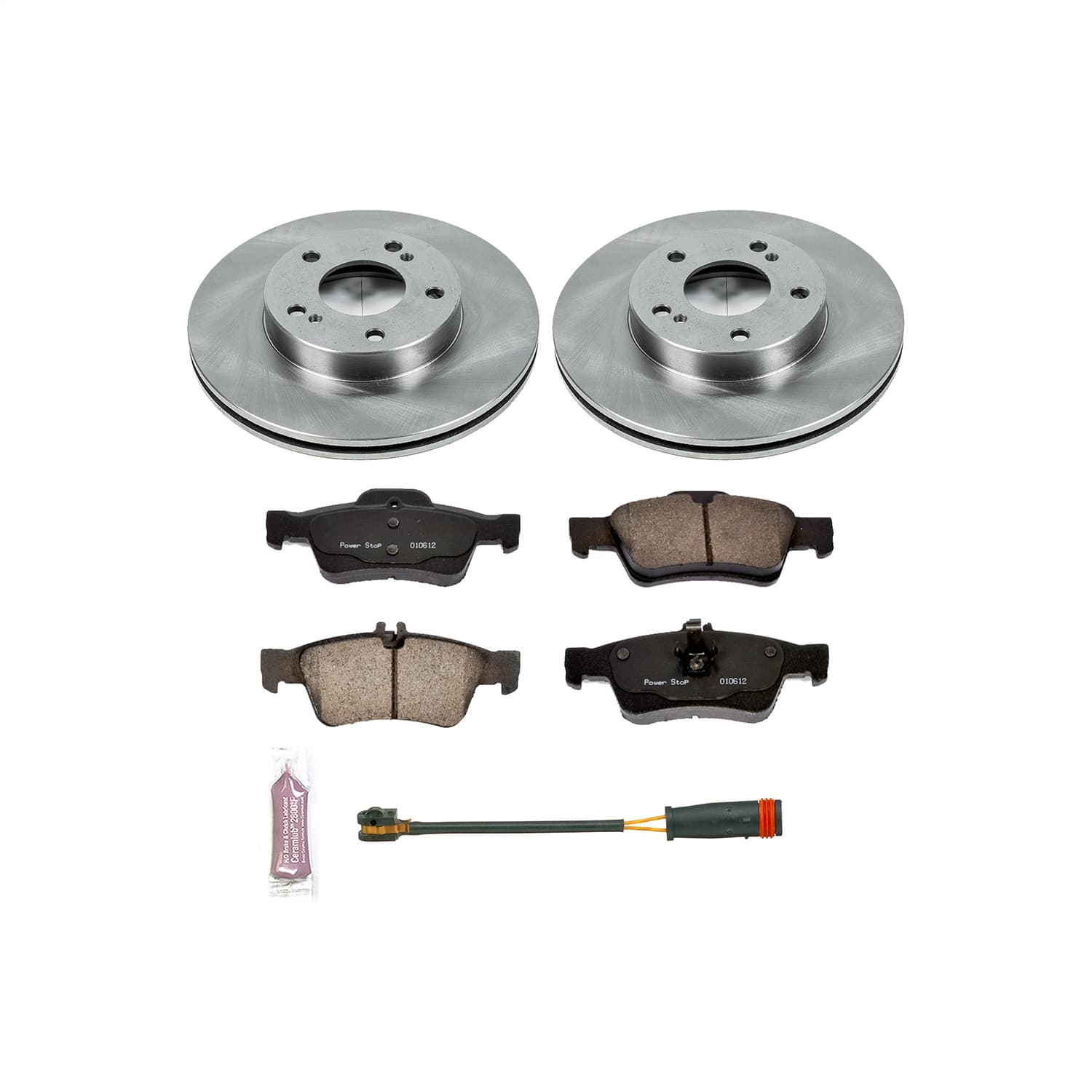 Power Stop - KOE6601 - Front - Disc Brake Pad and Rotor Kit image 1