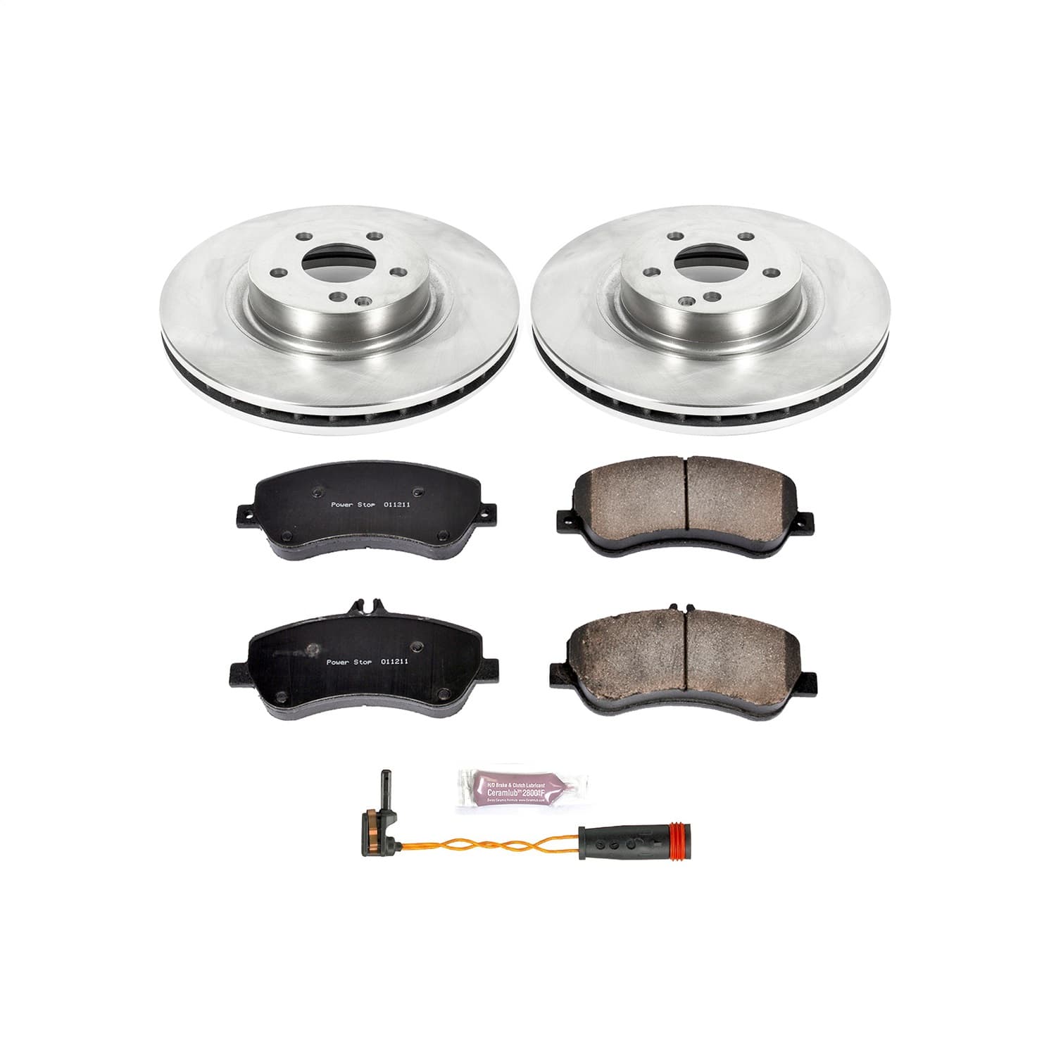 Power Stop - KOE6603 - Front - Disc Brake Pad and Rotor Kit image 1