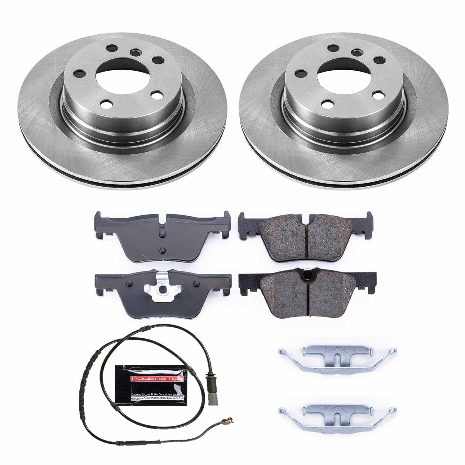 Power Stop - KOE6656 - Rear - Disc Brake Pad and Rotor Kit image 1
